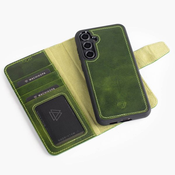 Wachikopa Étui de télephone portefeuille Magic 2-in-1 Samsung Galaxy S23 - Forest Green