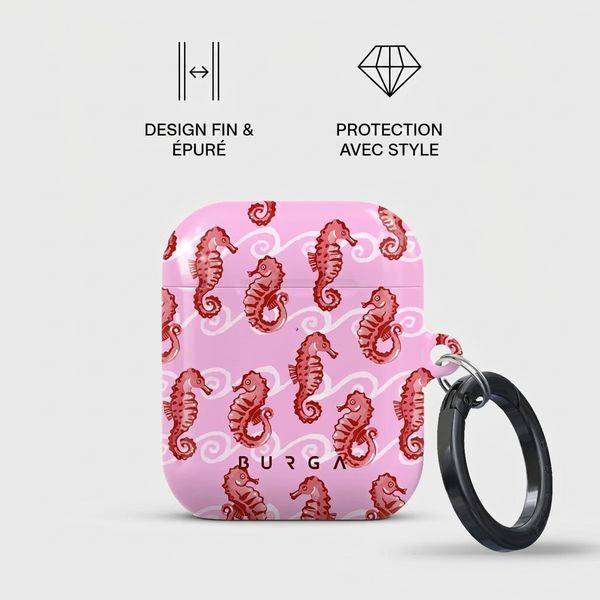 Burga Coque rigide  Apple AirPods 1 / 2 - Coral Reef