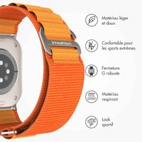 imoshion Bracelet en nylon Alpine Apple Watch | 44/45/46/49 mm - Orange