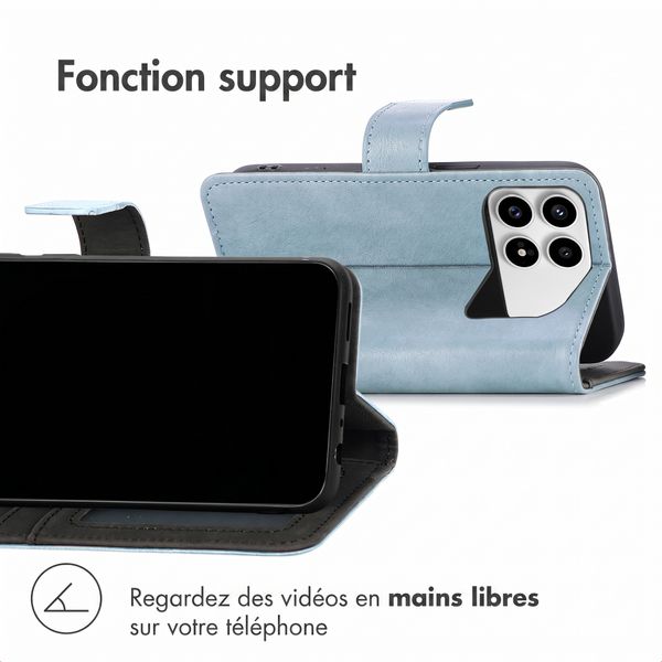 imoshion Étui de télephone portefeuille de luxe Xiaomi Poco F8 Pro - Bleu clair