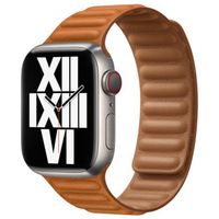 Apple Bracelet Leather Link Apple Watch | 38/40/41/42 mm - Taille M/L - Golden Brown