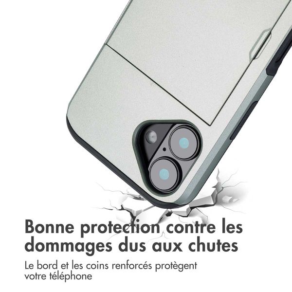 imoshion Coque arrière avec porte-cartes Apple iPhone 16 - Vert