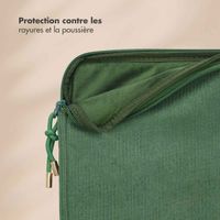 Selencia Pochette ordinateur Corduroy 13-14 pouces - Sage Green