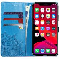 Etui de télephone portefeuille Mandala Apple iPhone 11 - Turquoise