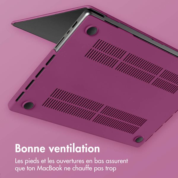 imoshion Coque rigide Apple MacBook Pro 14 pouces (2021 / 2023 M3 chip / 2024 M4 chip / 2025 M5 chip) - Bordeaux