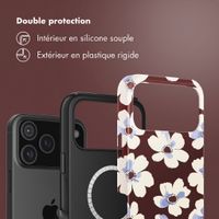 Selencia Coque arrière Vivid avec MagSafe Apple iPhone 18 Pro / 17 Pro - Choco Flower Pop