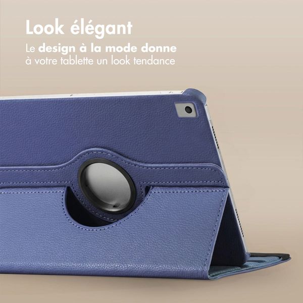 imoshion Coque tablette rotatif à 360° Apple iPad 9 (2021) 10.2 pouces / iPad 8 (2020) 10.2 pouces / iPad 7 (2019) 10.2 pouces - Bleu foncé