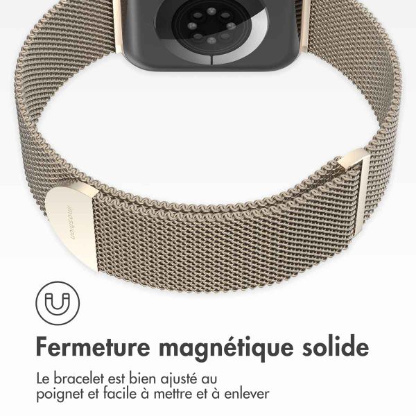 imoshion Bracelet magnétique milanais Apple Watch | 38/40/41/42 mm - Taille M - Champagne Gold