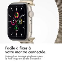imoshion Bracelet magnétique milanais Apple Watch | 44/45/46/49 mm - Taille S - Starlight