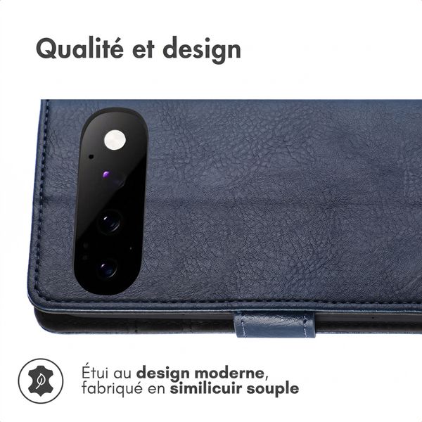 imoshion Étui de télephone portefeuille de luxe Google Pixel 11 Pro - Bleu foncé
