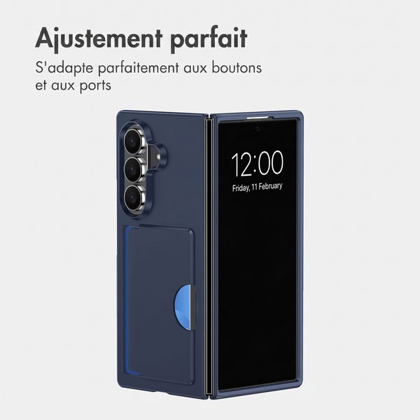 imoshion Backcover avec porte-cartes Samsung Galaxy Z Fold 8 Ultra - Bleu foncé