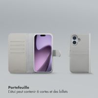 Selencia Étui portefeuille amovible Olyn avec MagSafe Apple iPhone 17 - Gris