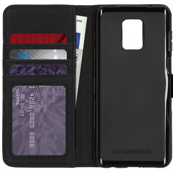 imoshion Étui de télephone portefeuille de luxe Xiaomi Redmi Note 9 Pro / 9S - Noir