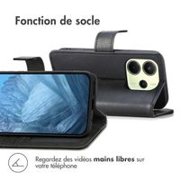imoshion Étui de télephone portefeuille de luxe Xiaomi Redmi Note 14 (4G) - Noir