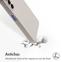 Accezz Coque Liquid Silicone Samsung Galaxy A17 (5G) / (4G) - Stone