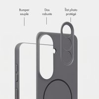 Accezz Coque Grip avec MagSafe Samsung Galaxy S26 - Gris
