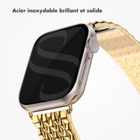 Selencia Bracelet dragon en acier Apple Watch | 38/40/41/42 mm - Doré