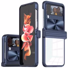 imoshion Coque arrière Camslider Samsung Galaxy Z Flip 4 - Bleu foncé