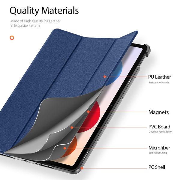 Dux Ducis Coque tablette Domo Xiaomi Redmi Pad 2 Pro / Poco Pad M1 - Bleu foncé