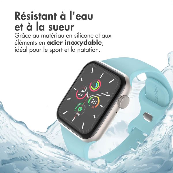 imoshion Bracelet en silicone⁺ Apple Watch | 44/45/46/49 mm - Taille M/L - Sapphire Blue