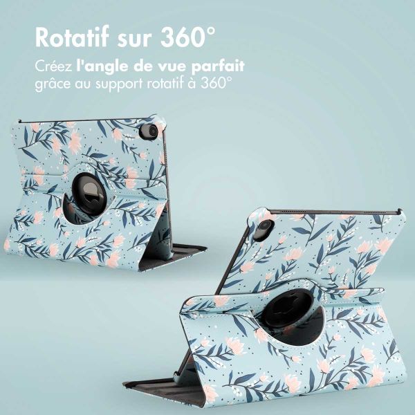 imoshion Coque tablette Design rotatif à 360° Apple iPad Air 5 (2022) / Air 4 (2020) - Flowers