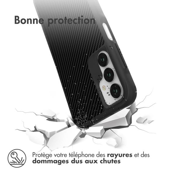 imoshion Rugged Hybrid Carbon Case Samsung Galaxy A15 (5G/4G) - Noir