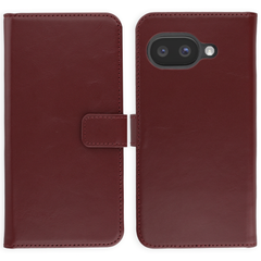 Selencia Étui portefeuille en cuir véritable Google Pixel 10a - Burgundy