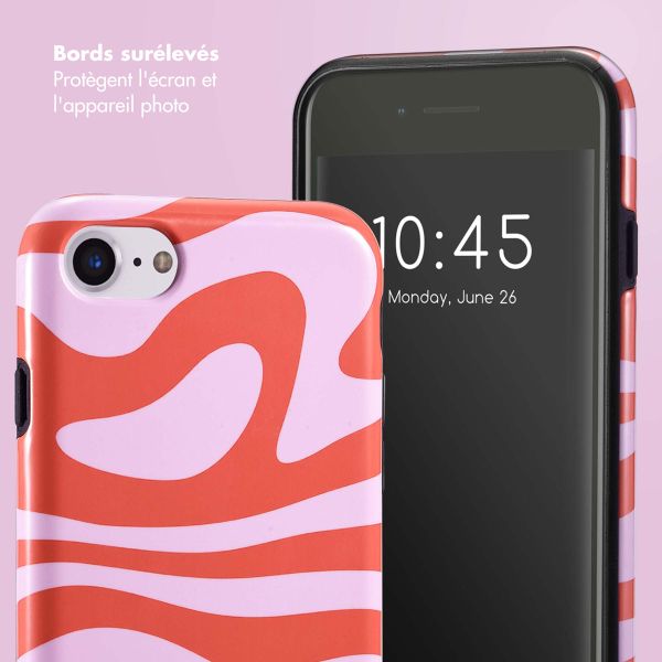 Selencia Coque arrière Vivid Apple iPhone SE (2022 / 2020) / 8 / 7 / 6(s) - Dream Swirl Pink
