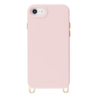 Selencia Coque arrière Rivièra avec MagSafe avec crochets amovibles Apple iPhone SE (2022 / 2020) / 8 / 7 / 6(s) - Sorbet Pink