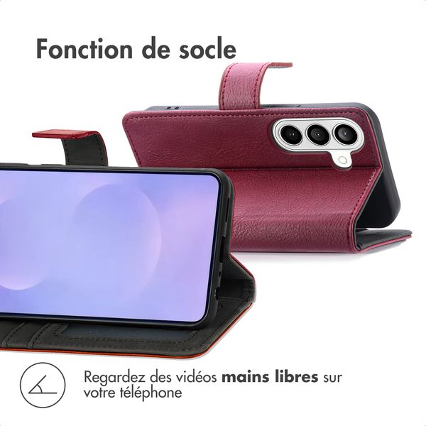 imoshion Étui de télephone portefeuille de luxe Samsung Galaxy S26 - Bordeaux
