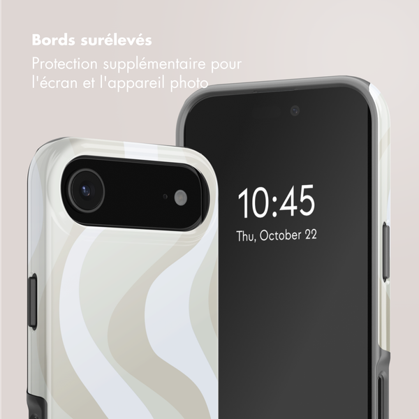 Selencia Coque arrière Vivid avec MagSafe Apple iPhone Air - Desert Waves Beige