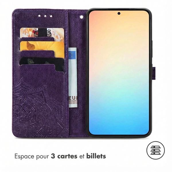 imoshion Etui de télephone Mandala Samsung Galaxy S24 Plus - Violet