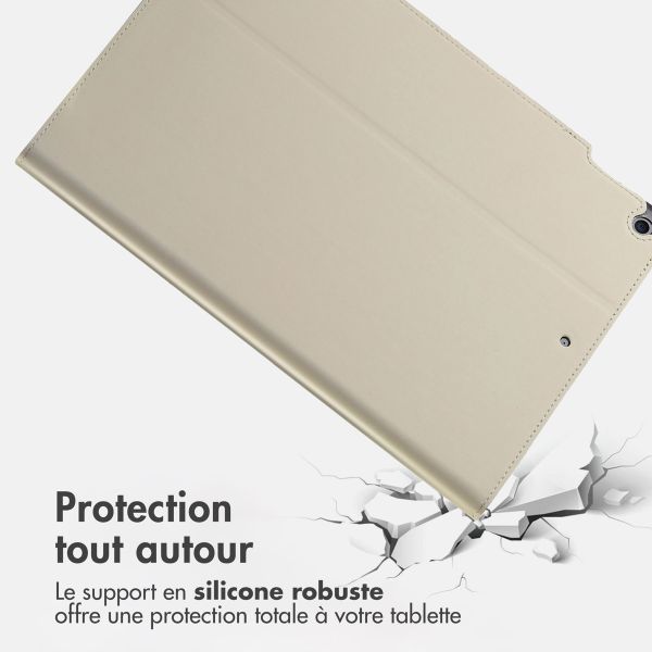 Accezz Coque tablette Classic Apple iPad 9 (2021) 10.2 pouces / iPad 8 (2020) 10.2 pouces / iPad 7 (2019) 10.2 pouces - Greige