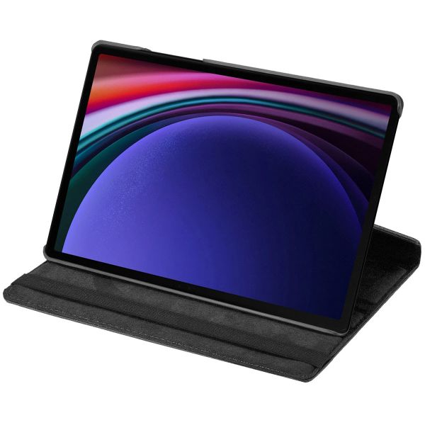 Concevez votre propre coque rotative à 360° Samsung Galaxy Tab S9 Plus - Noir