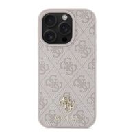 Guess Coque 4G Metal Logo MagSafe Apple iPhone 16 Pro - Rose