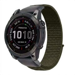 imoshion Bracelet QuickFit® en nylon  - Connexion Garmin 20 mm - Taille L/XL - Vert