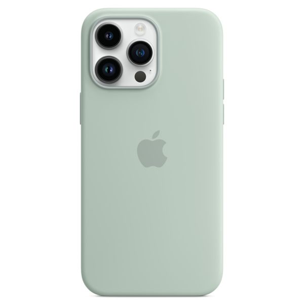 Apple Coque en silicone MagSafe Apple iPhone 14 Pro Max - Succulent