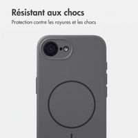 Accezz Coque Grip avec MagSafe Apple iPhone 17e / 16e - Gris