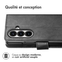 imoshion Étui de télephone portefeuille de luxe Samsung Galaxy Fold 7 - Noir