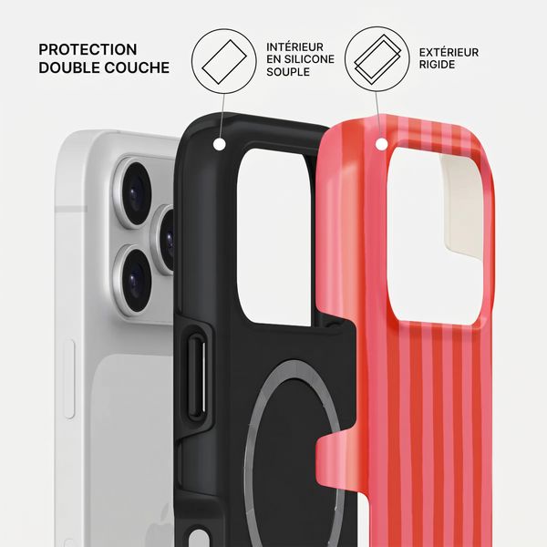 Burga Coque Tough MagSafe Apple iPhone 17 Pro - Pomegranate