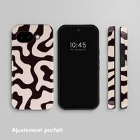 Selencia Coque arrière Vivid avec MagSafe Google Pixel 10a - Art Wave Black