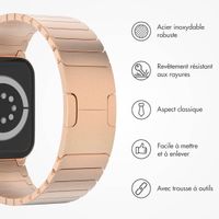 Selencia Bracelet à maillons en acier Apple Watch | 38/40/41/42 mm - Rose Doré