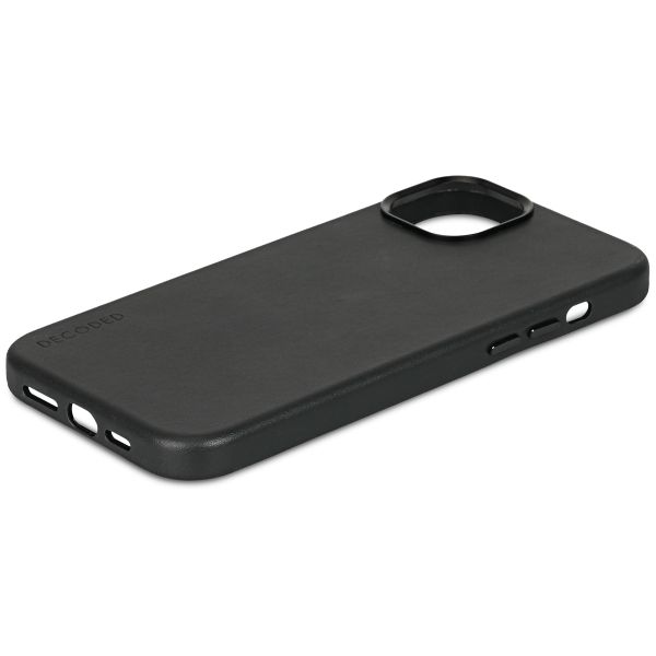 Decoded Coque en cuir MagSafe Apple iPhone 15 - Noir