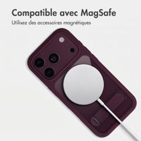 Accezz Coque arrière Hold avec MagSafe Apple iPhone 18 Pro / 17 Pro - Dark Cherry