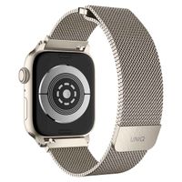 Uniq Bracelet Dante Mesh Milanese en acier Apple Watch | 44/45/46/49 mm - Starlight