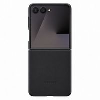 Samsung Original Coque KindSuit en Cuir Végan Samsung Galaxy Z Flip 7 - Black