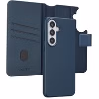 Accezz Étui de télephone portefeuille en cuir 2-en-1 avec MagSafe Samsung Galaxy S26 Plus - Nightfall Blue