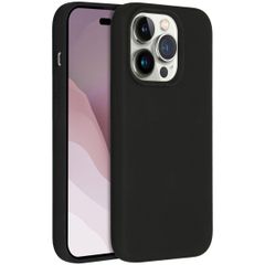 Accezz Coque Liquid Silicone Apple iPhone 14 Pro - Noir
