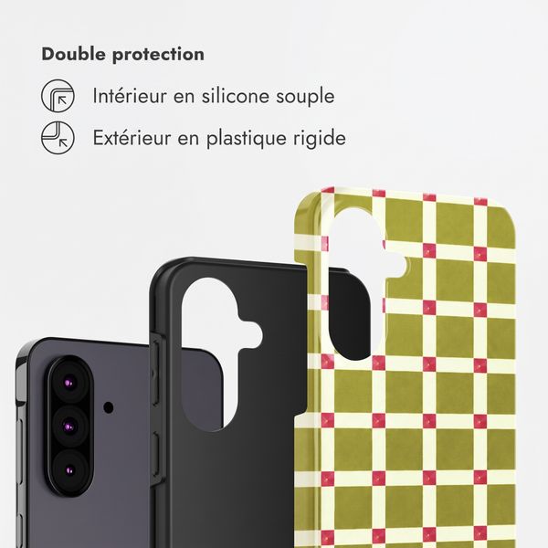 Selencia Coque arrière Vivid Samsung Galaxy A37 (5G) - Check This Olive