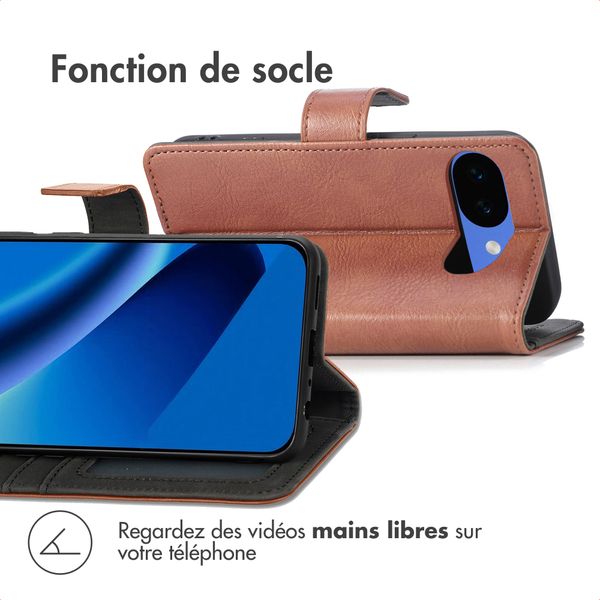 imoshion Étui de télephone portefeuille de luxe Google Pixel 10a - Marron